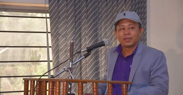 Founder speaking at press release